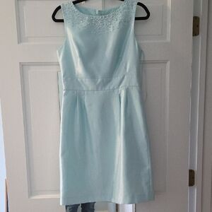 Elegant Aqua Sleeveless (For A  Wedding Guest Or Mother Of Bride/Groom) Dress